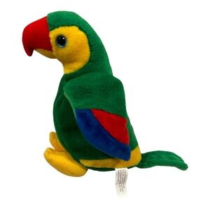 Vintage Plush Stuffed Parrot 1999 Logo Bear